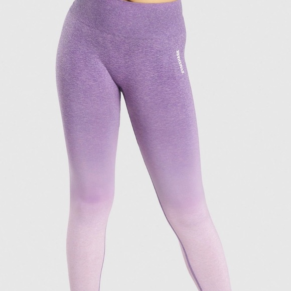 ADAPT OMBRE SEAMLESS LEGGINGS Light Purple Marl/Purple - Picture 1 of 4